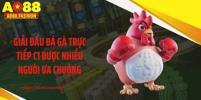 Giải đấu đá gà trực tiếp C1 được nhiều người ưa chuộng